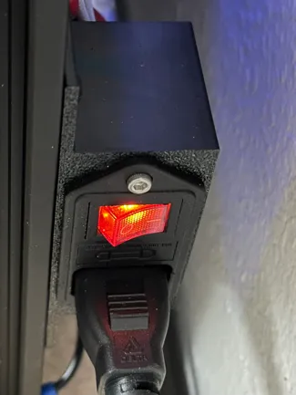 Design to hold a PSU switch mount for custom printers