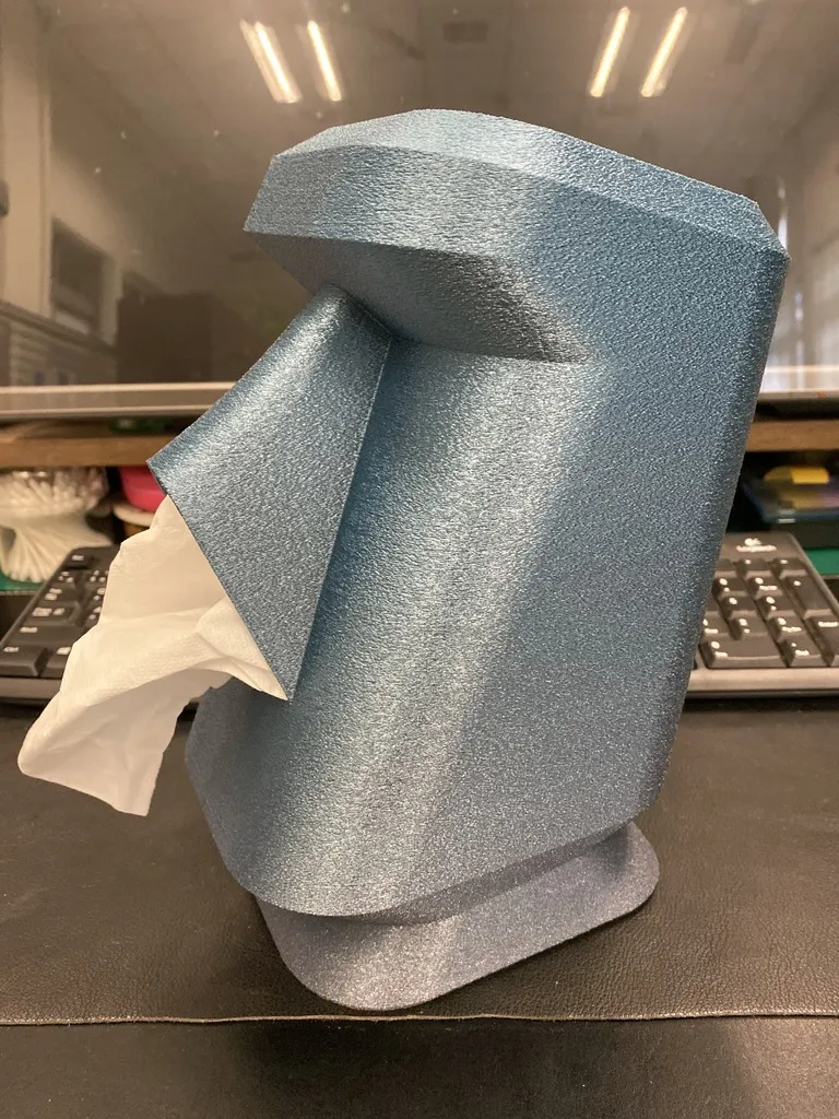 Moai facial tissue box