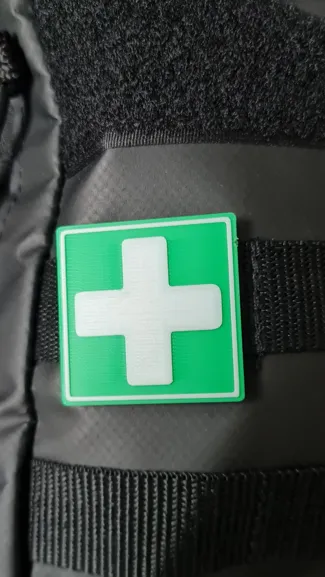First aid badge with clip