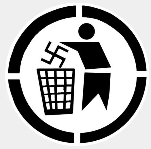 Nazi Trash Sign