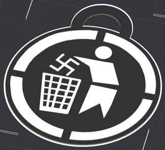 Nazi Trash Keychain