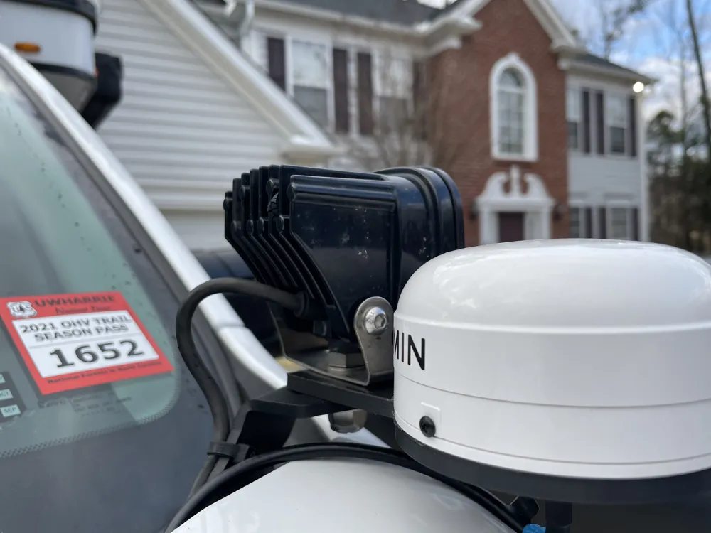 Garmin External gps antenna mount for ditch light by Darkside Overland