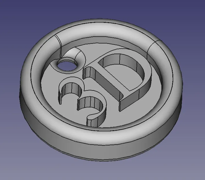 3D print keychain (colored)