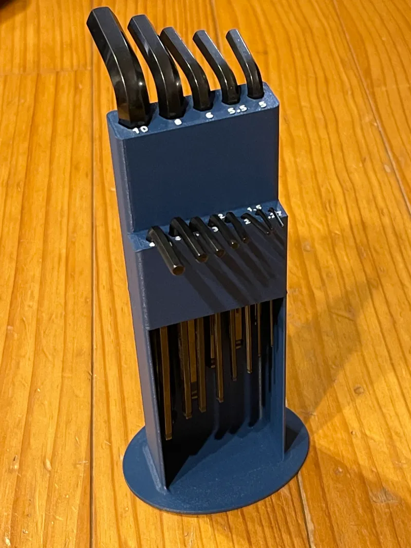 Hex key allen wrench desk top holder for Amazon basics (mm)