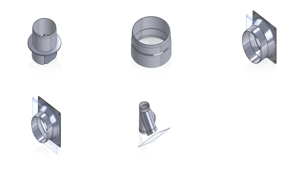 Accessoires pour tuyau de ventilation 100mm