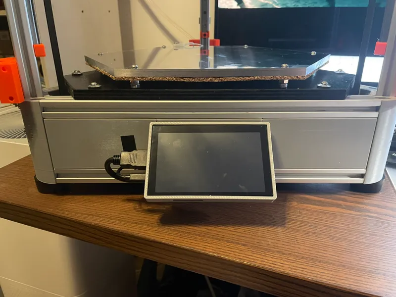 Custom cover for Kossel XL electronics with BQ HDMI5 display cutout