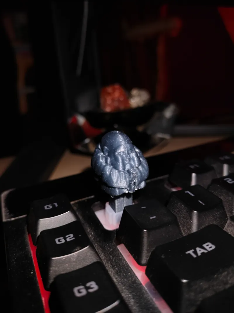 k55 corsair keycap with buddha ;0