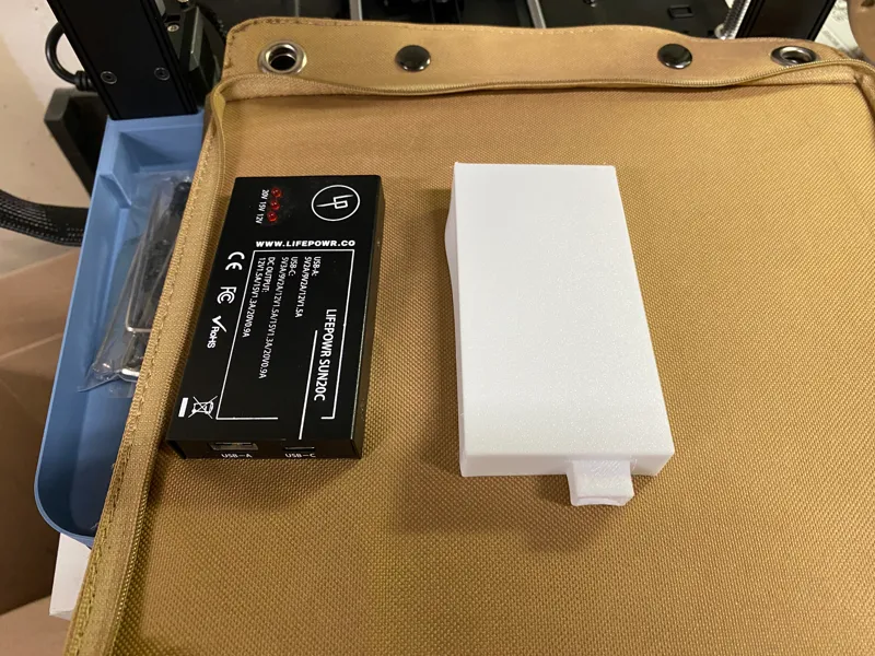 Folding solar charger TPU port cover