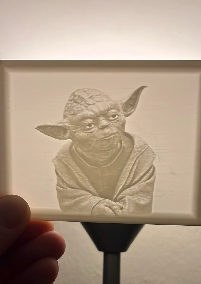 Yoda Star Wars Lithophane