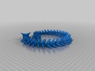 ARTICULATED POLY SKELETON DRAGON 