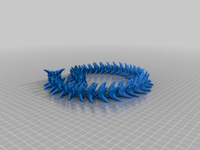 ARTICULATED POLY SKELETON DRAGON 