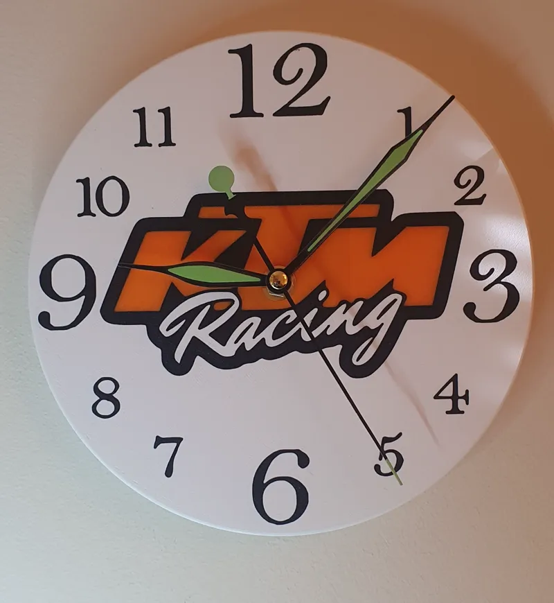 KTM Racing clock with clock housing
