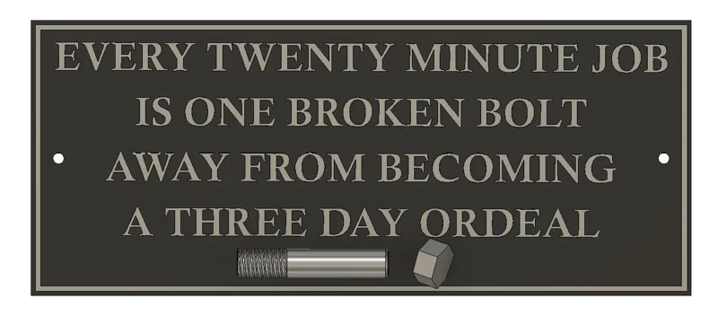 Broken Bolt Sign