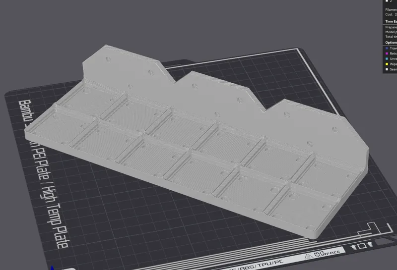 Skadis Gridfinity 2x6 base T-nut