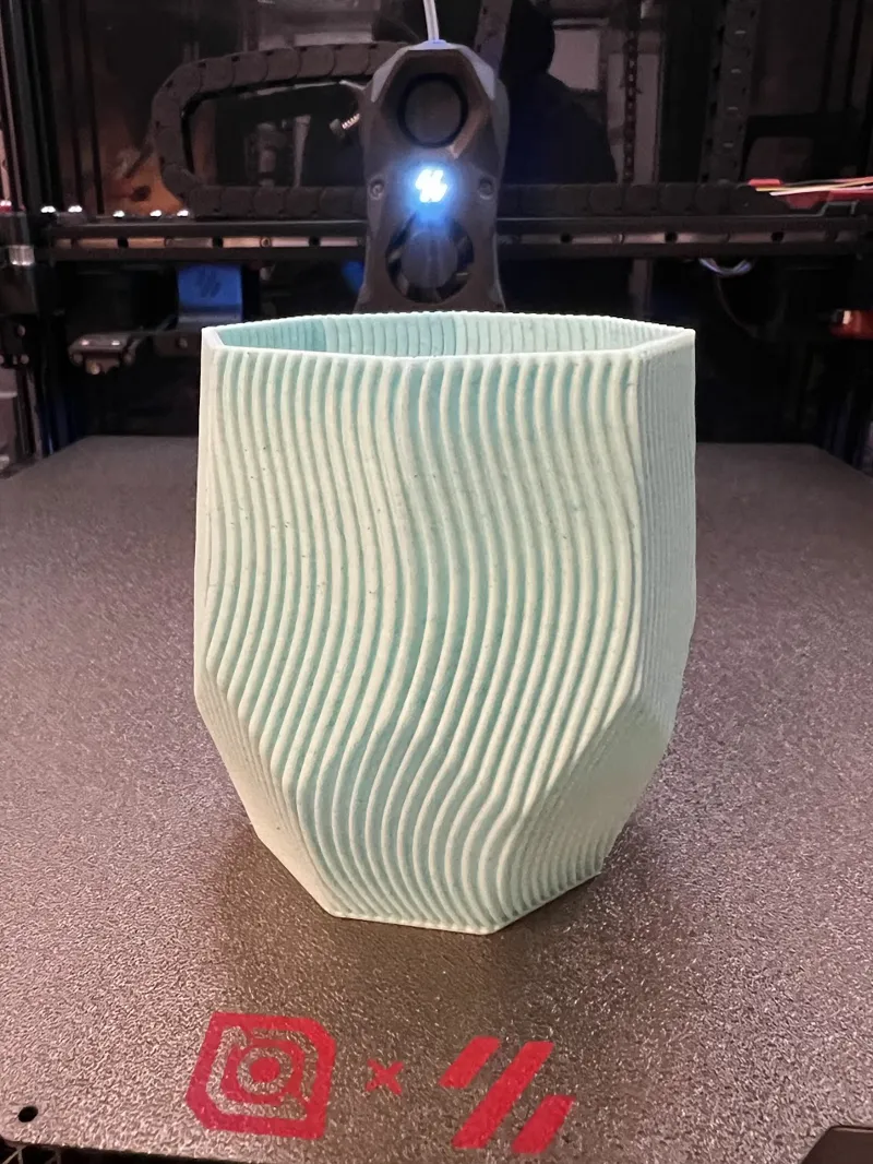 Wavy Hex Vase