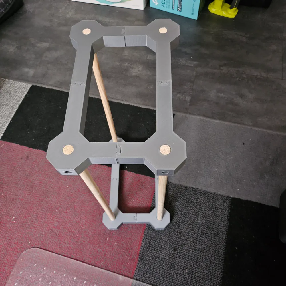 Filament Spool Rack - Stackable - Glueless -16mm holes Remixed by cs3d ...
