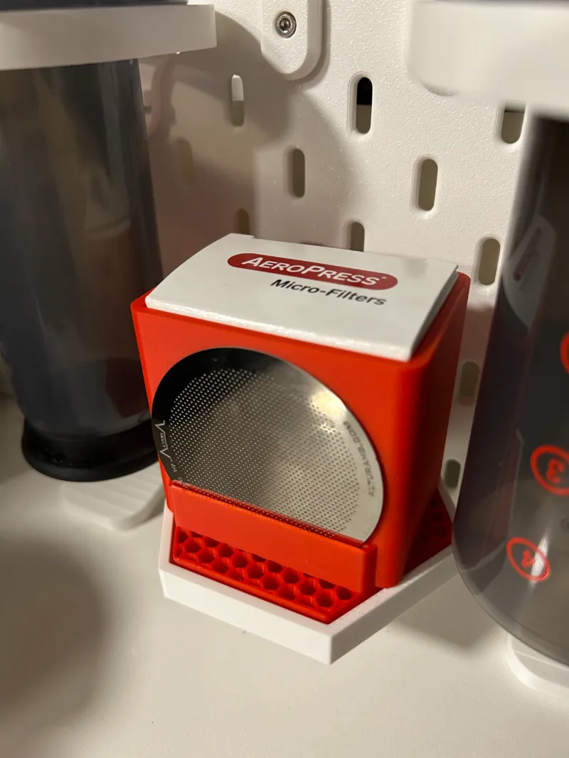 Aeropress Filter Box and Metal Filter Holder