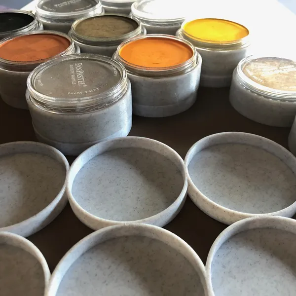 Plateau de rangement pour pastels en godets
