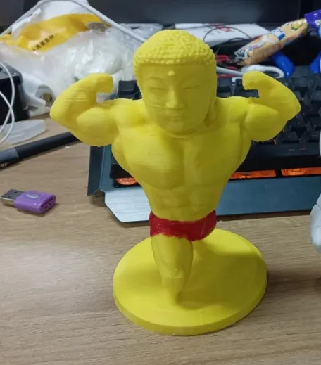 胸肌佛祖摆件