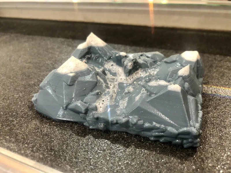 Soap dish mountains