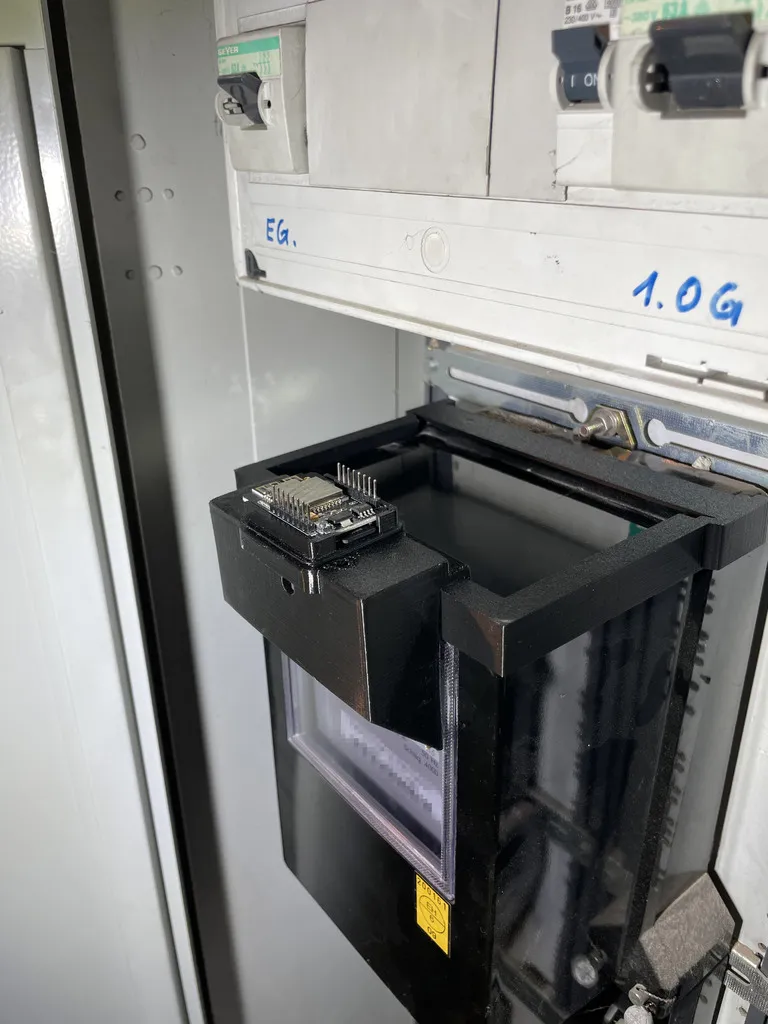 Power meter holder 90° / Stromzähler 90°- AI-on-the-edge Siemens 7CA54 61