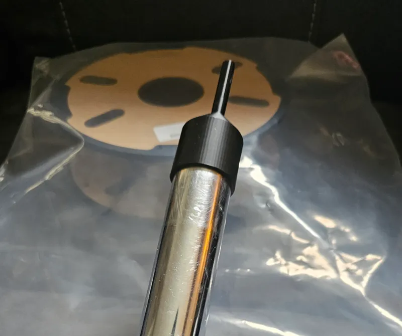 Henry Hoover attachment with nozzle to help vacuum pack you filament.
