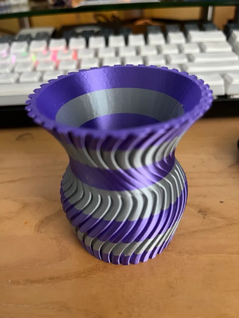 Small twisted vase