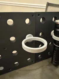 Godet rond 2 pouces pour panneau perforé — photo 1