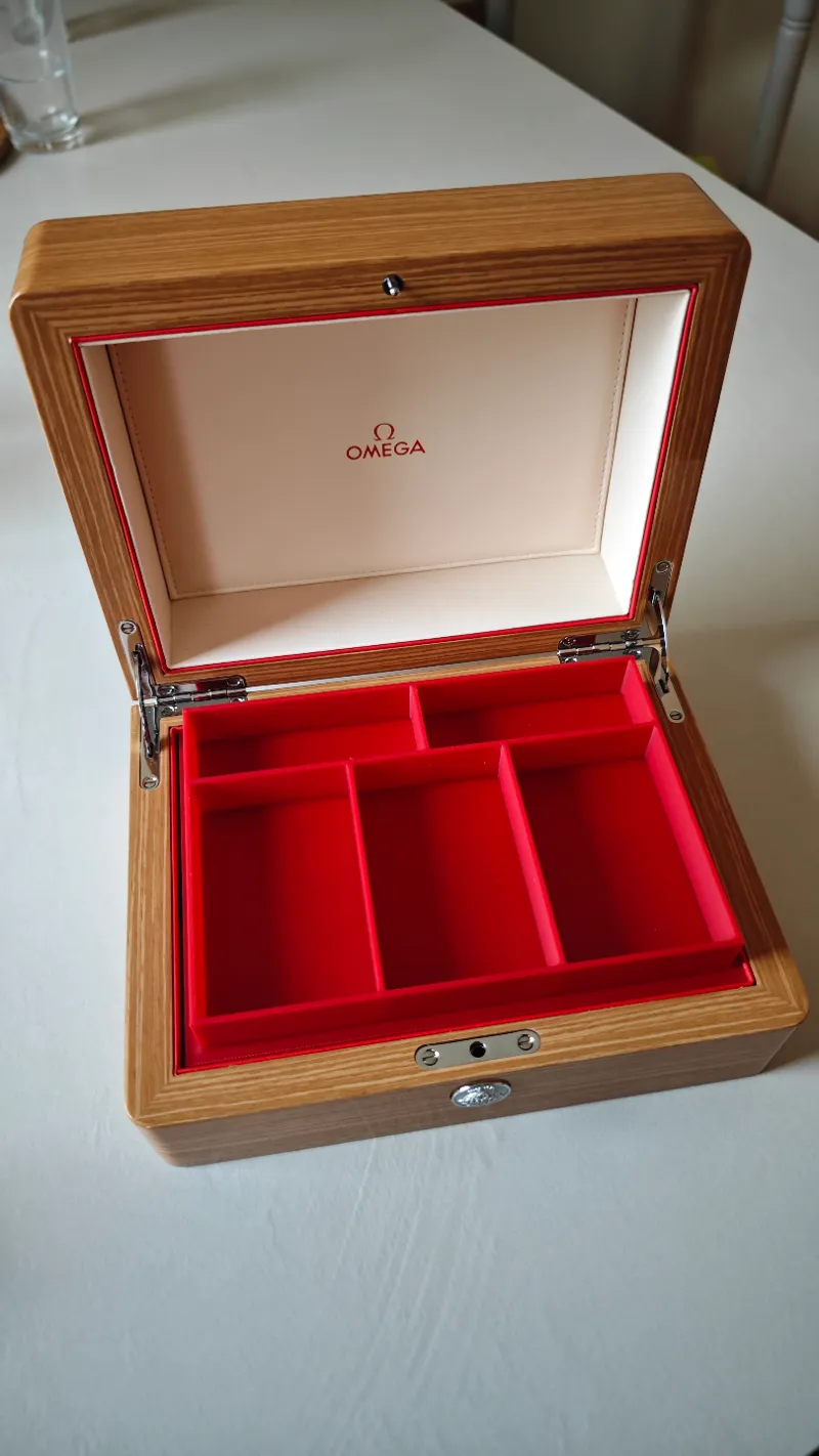 Omega watch jewelry box
