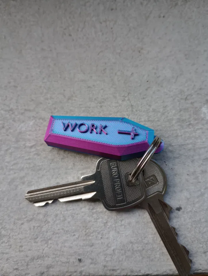 Funny Halloween coffin keychain