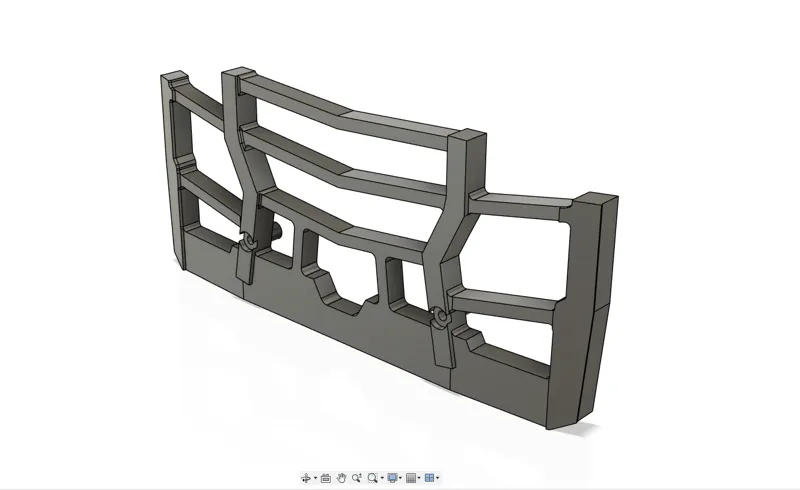 Actros front bull bar