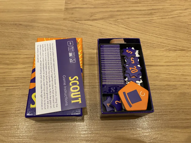 Scout Game Insert for Sleeved Cards