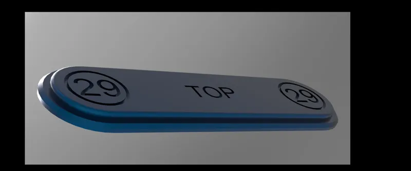 29mm Board Grip Tape Template v2 for Fingerboard