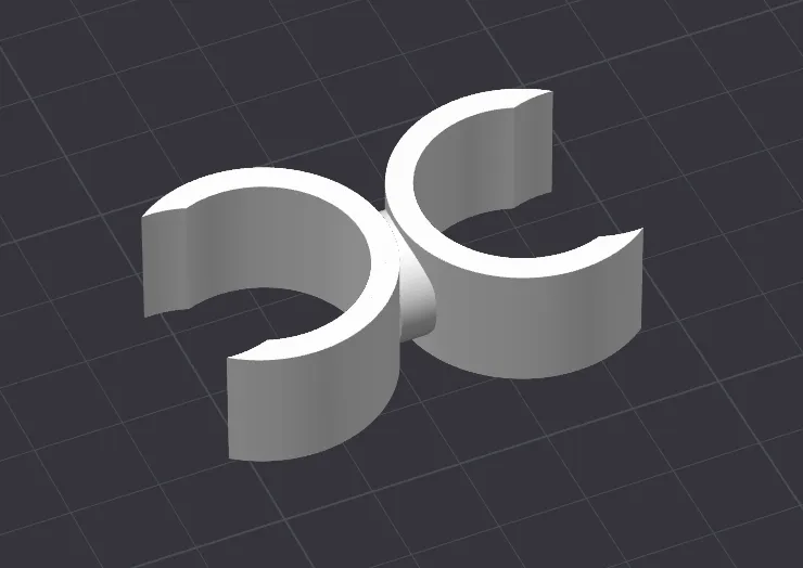 Two pipes attachment