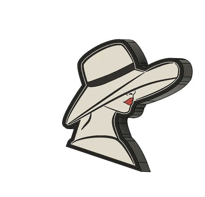 LightBox Woman with a hat