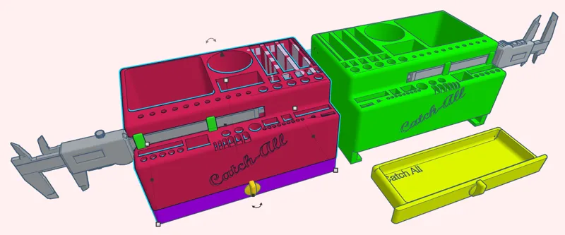 3d tool add-on tool organizer