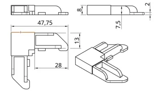 Window Screen Corner Clip