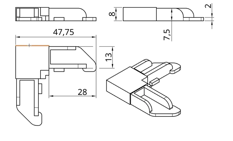 Window Screen Corner Clip