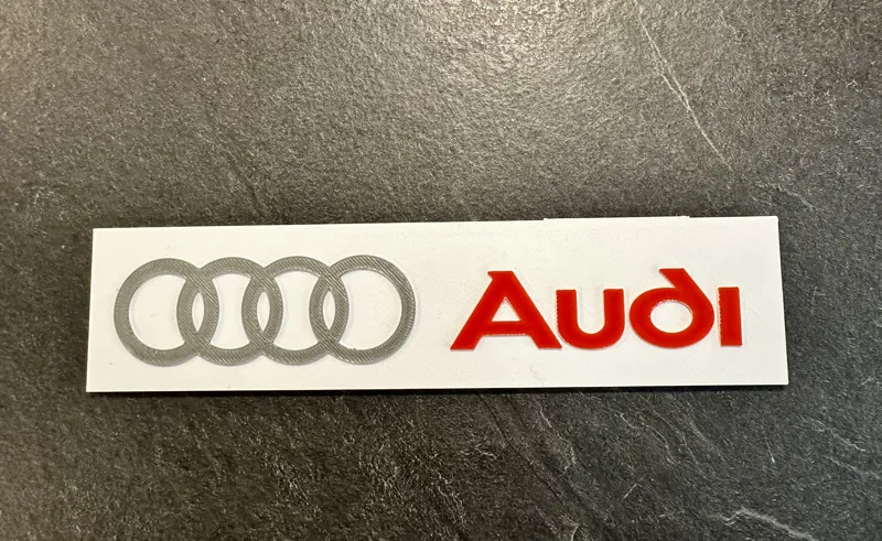 Audi  advertising sign  for Carrera slot car