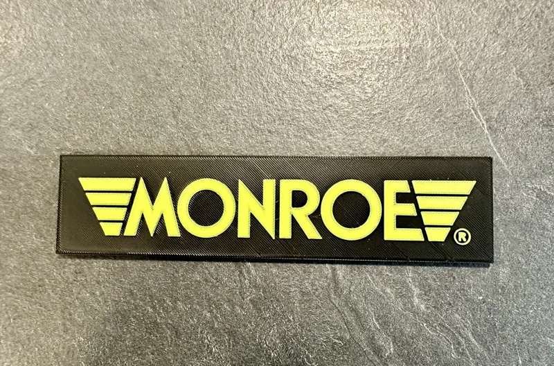 Monroe advertising sign for Carrera slot car