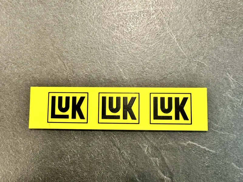 Luk advertising sign for Carrera slot car