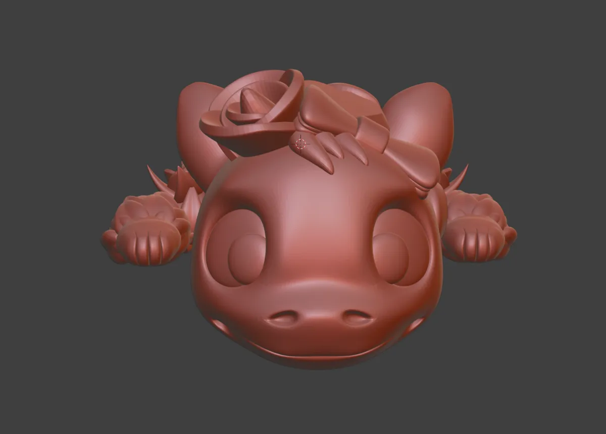 Articulated Valetine baby heart dragon - Free 3D Print Model - MakerWorld