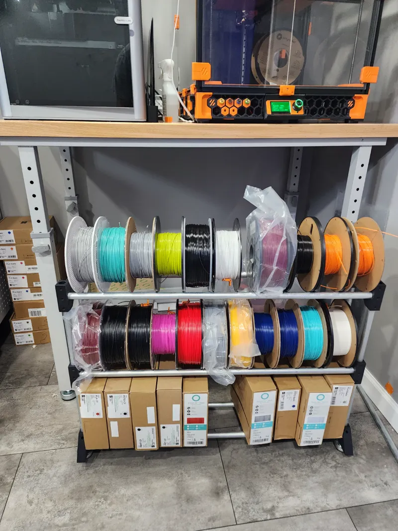 Rolling Filament Storage Rack