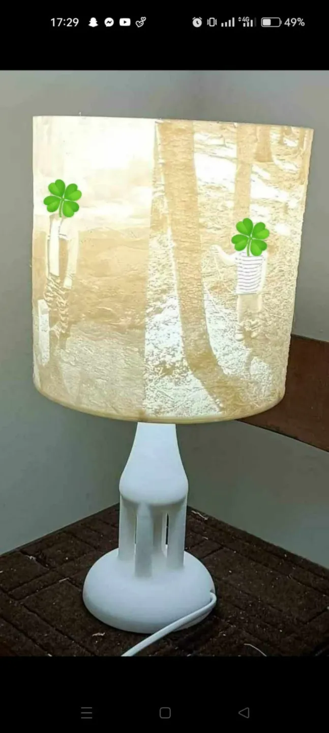 Lithophane lamp stand