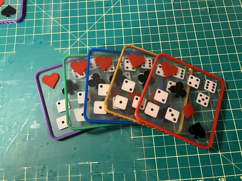 Card / Dice Game Coaster with holder