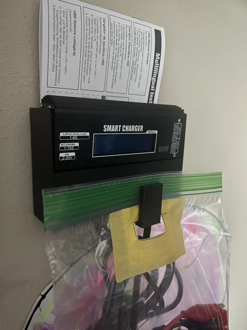RC Battery Charger Wall Mount