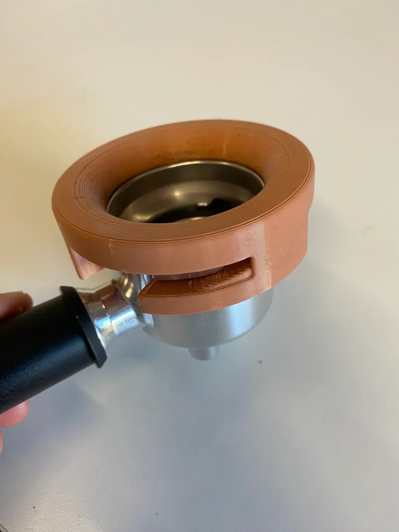 Dual-Purpose Coffee Funnel & Knockout Aid for DeLonghi Dedica Portafilter