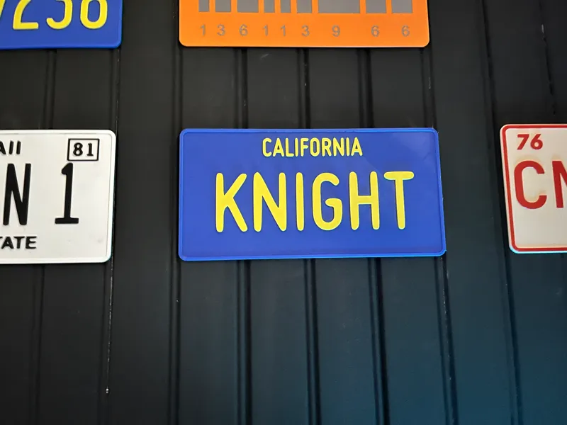 K2000 numberplate