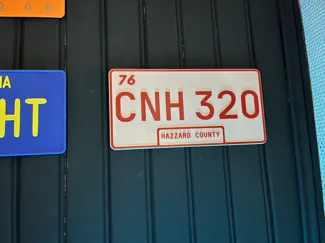 General LEE numberplate