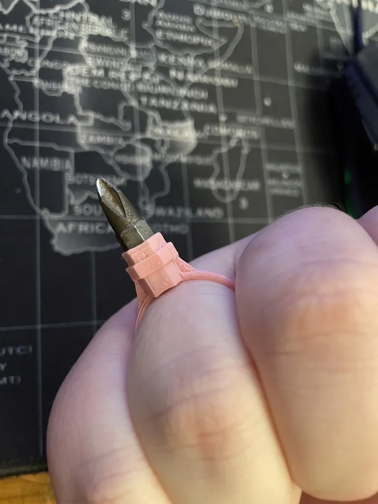 Ring with bit holder